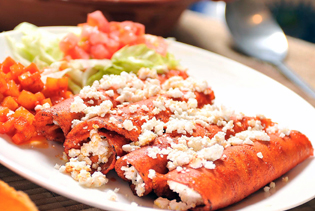 Enchiladas Mexicanas Recetas Tostaditas de Maíz Blancas